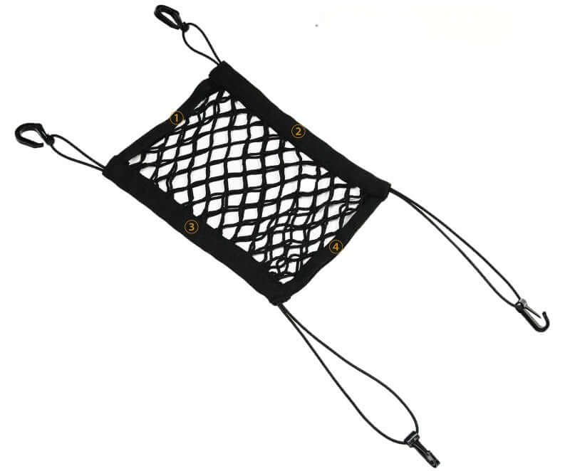 Pet Dog Rear Seat Car Fence Dog Isolation Protection Net Elastic Double Layer Storage Separation Net Pet Safety Rail Pet Suppliy