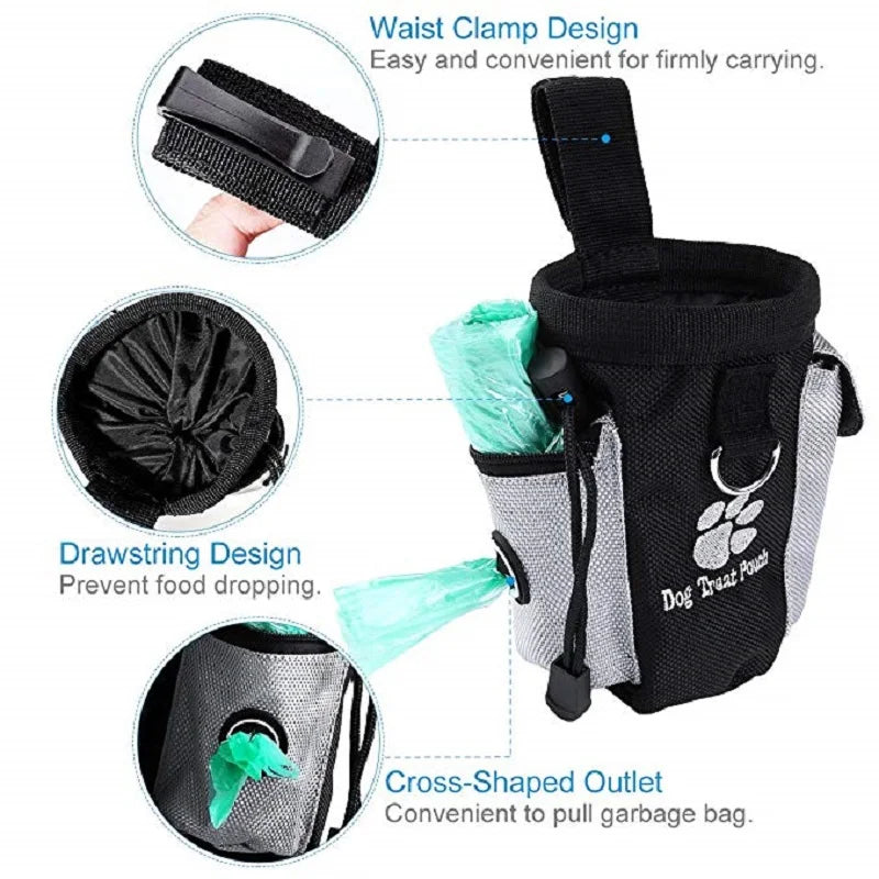 Dog outdoor training bag Dog Fanny pack therapy bag Multi-functional pet bag Pet treats bag Train Snack Reward Waist Bag Pet bag features