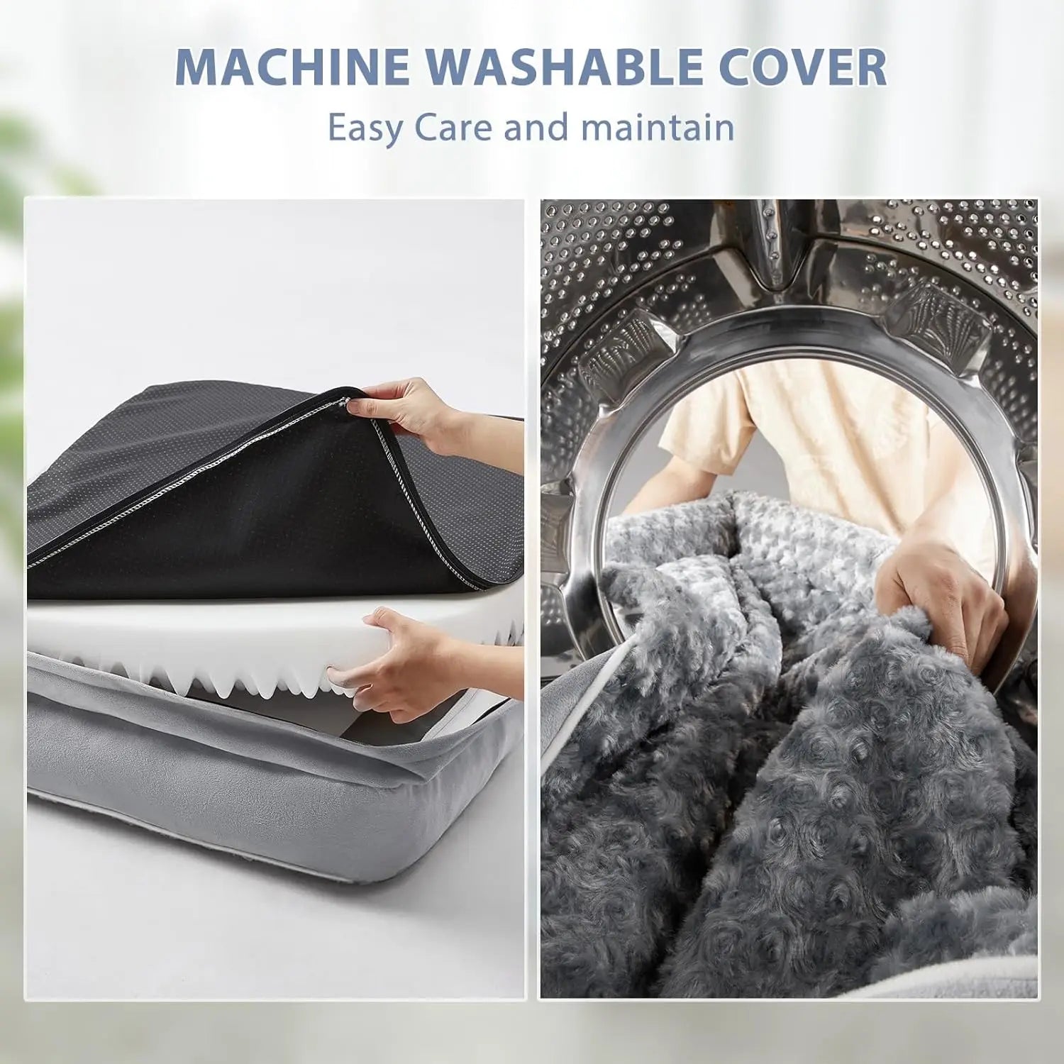 orthopedic dog bed for large dogs with machine washable cover, waterproof sofa-style design and removable cover