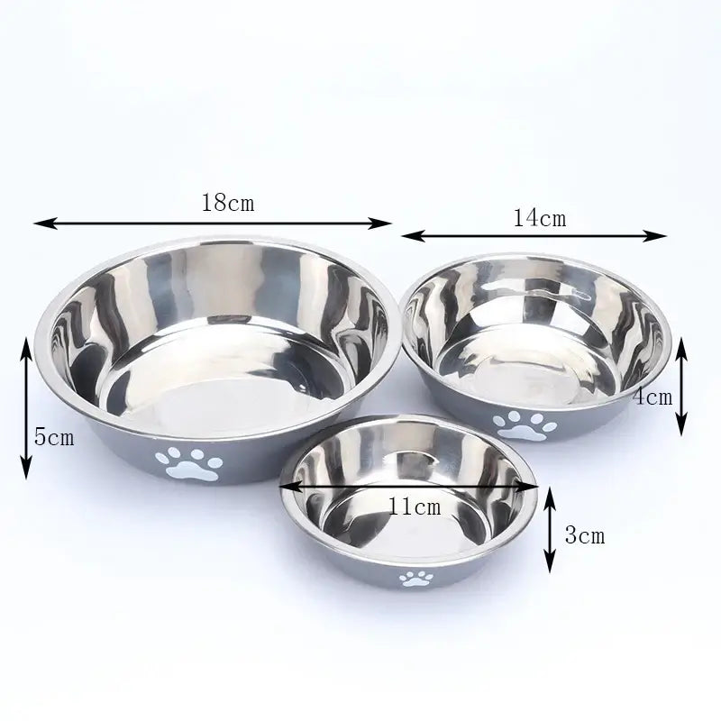 Dog bowl new pet bowl large capacity dog food bowl stainless steel anti-overturning household dog bowl pet supplies