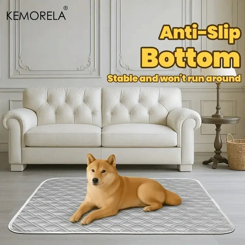 2PCS Washable Pet Training Pads - Reusable Puppy Pee Pads with Quick-Dry Surface,Leak-Proof Backing for Crate,Bed Multiple Sizes.