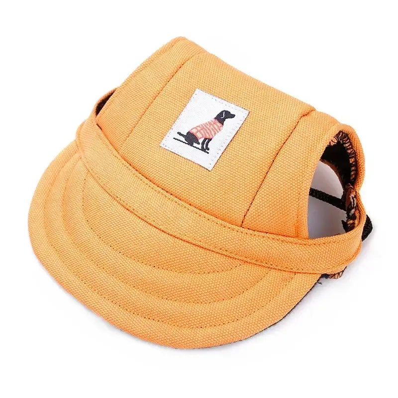 Dog Baseball Cap Hat with Neck Strap Adjustable Comfortable Ear Holes for Small Medium Large Dogs in Ourdoor Sun Protection