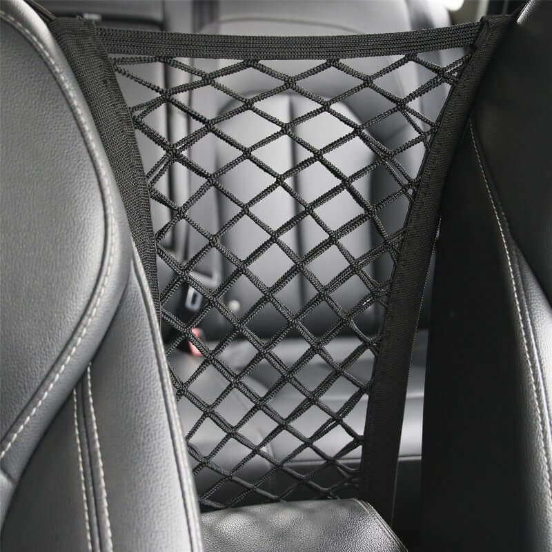 Pet Dog Rear Seat Car Fence Dog Isolation Protection Net Elastic Double Layer Storage Separation Net Pet Safety Rail Pet Suppliy