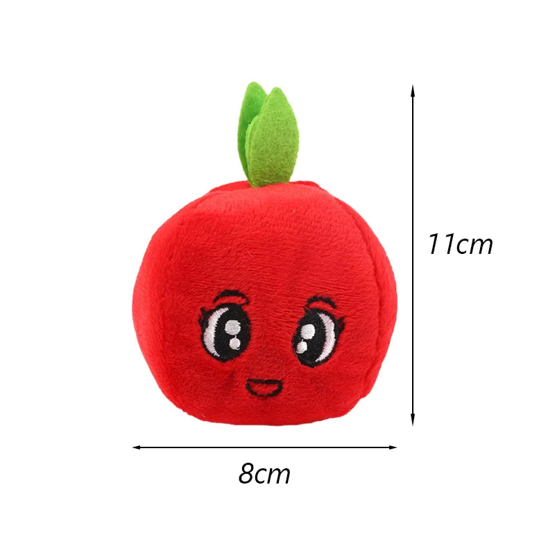 Bite Resistant Puppy Dog Cat Chew Toys Plush Squeaky Pet Fruit Toy for Small Medium Dogs Chihuahua Beagle Mascotas Accessories
