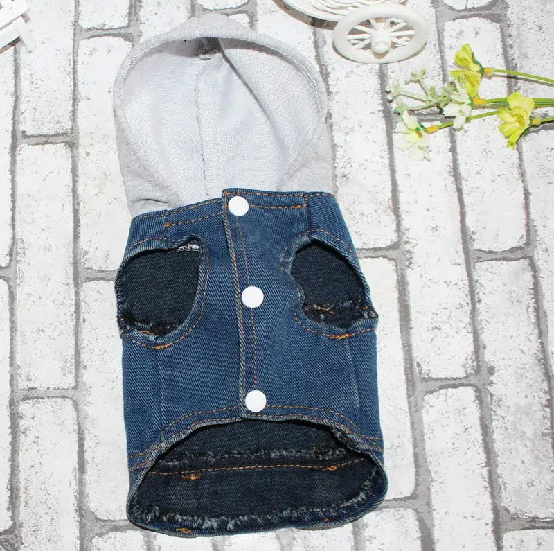 Denim Dog Coats Hot French Bulldog Jean Jacket Fashion Pet Clothes for Small Medium Dogs Chihuahua Jeans Vest Pug Cat Apparels
