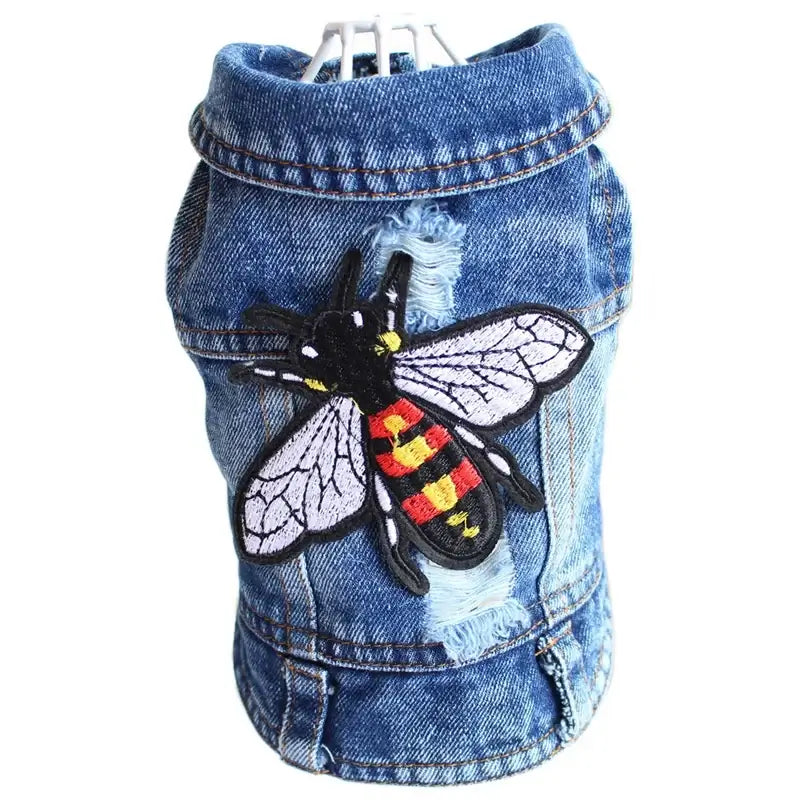Denim Dog Coats Hot French Bulldog Jean Jacket Fashion Pet Clothes for Small Medium Dogs Chihuahua Jeans Vest Pug Cat Apparels