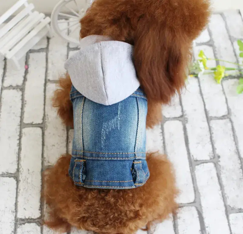 Denim Dog Coats Hot French Bulldog Jean Jacket Fashion Pet Clothes for Small Medium Dogs Chihuahua Jeans Vest Pug Cat Apparels