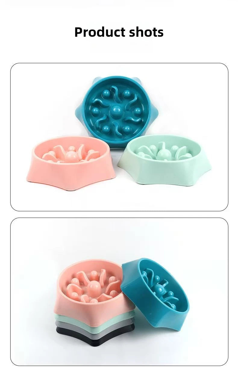 Dog Bowls Slow Feeder Anti-Choking Slow Down Eating Bloat Stop easy to clean Puzzle Dog Food Bowl Anti-Slip Interactive Feeding