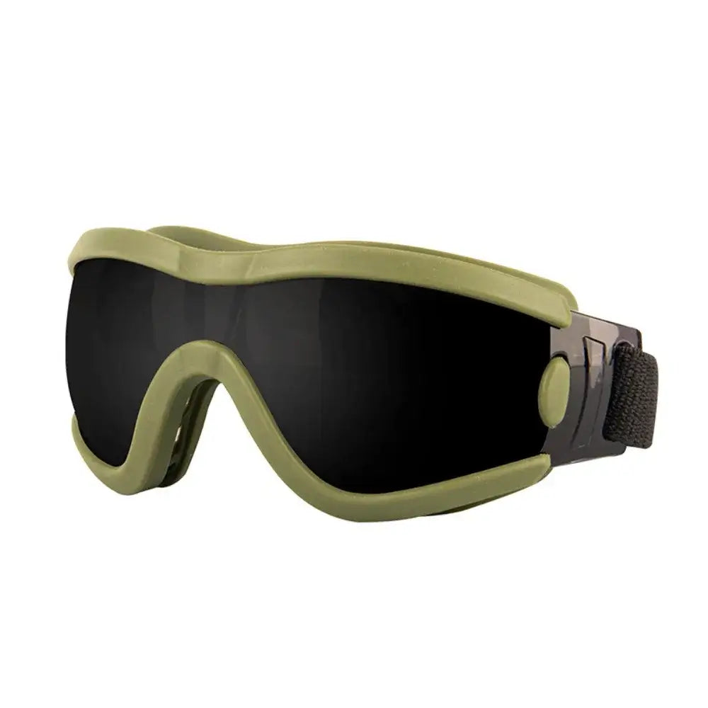 dog sunglasses adjustable strap olive green windproof UV resistant anti-fog waterproof pet glasses Style N