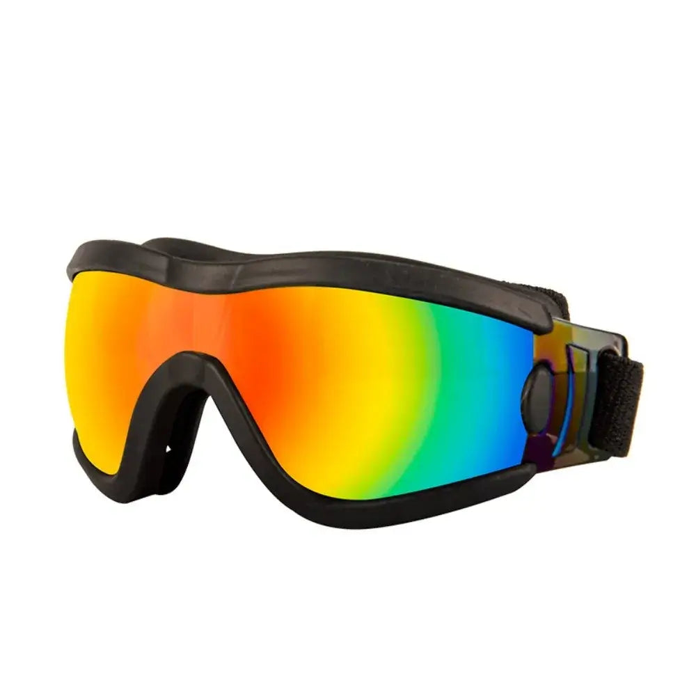 dog sunglasses adjustable strap Style I windproof UV-resistant anti-fog waterproof rainbow pet goggles