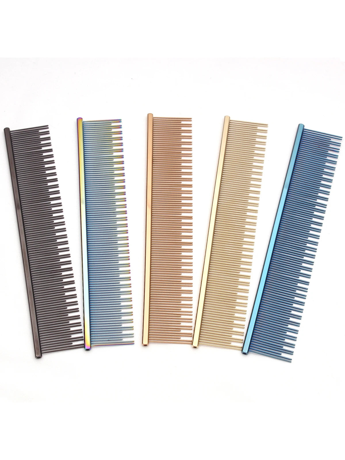 Dog Grooming Comb Groomer for Dogs Copper Blue Groomer Pets Combs Hairbrush Pet Dog Grooming Combs Dog Hair Care Styling C7815