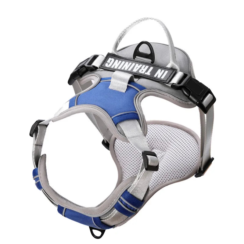 Dog Harness No Pull Outdoor Travel Dog Safety Vest Training Walking Adjustable Reflective Pet Harness for Medium Large Dogs