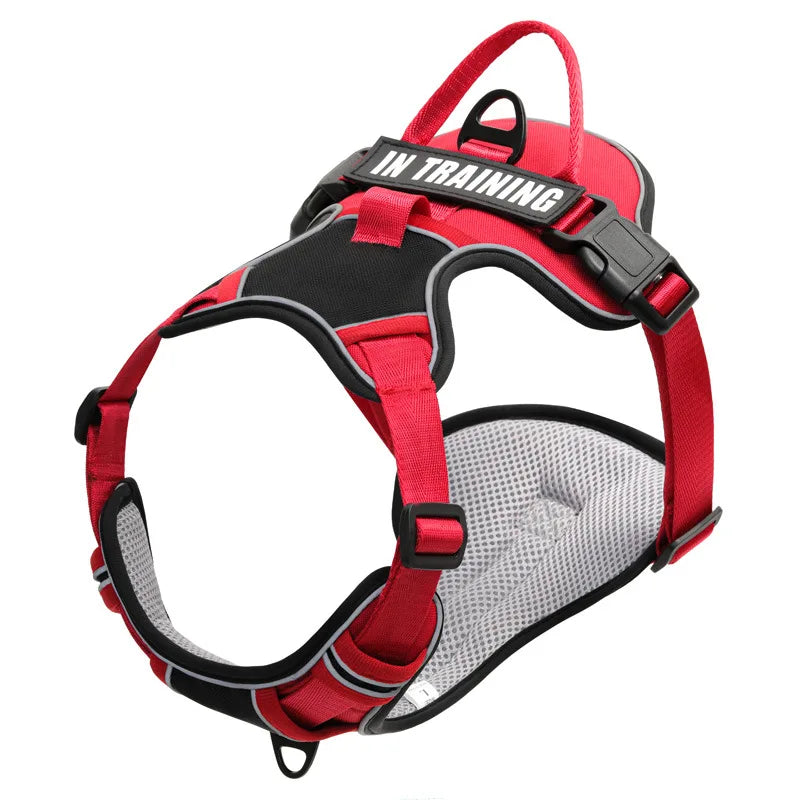 Dog Harness No Pull Outdoor Travel Dog Safety Vest Training Walking Adjustable Reflective Pet Harness for Medium Large Dogs