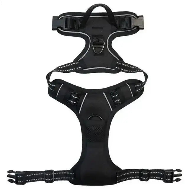 Dog Harness No-Pull Service Vest with Reflective Adjustable Soft Padded Comfortable for Outdoor Easy Walking No Choke for Pets