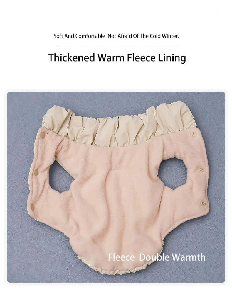 cotton dog jacket with thickened warm fleece lining for medium-sized dogs, soft autumn-winter pet clothes