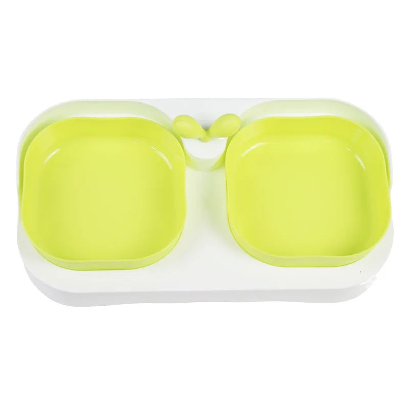Double Pet Bowls Set for Dogs - Durable Non-Slip Food Water Feeder Dish Pet Supplies