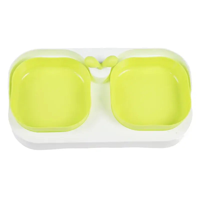 Double Pet Bowls Set for Dogs - Durable Non-Slip Food Water Feeder Dish Pet Supplies