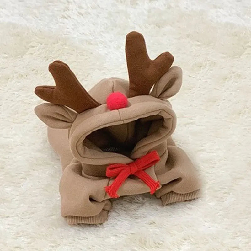 Pet Dog Clothes for Dogs Hoodies Funny Fruit Dog Coat Puppy Pet Clothing for Dogs Costume Chihuahua Yorkshire Ropa Perro - reindeer design