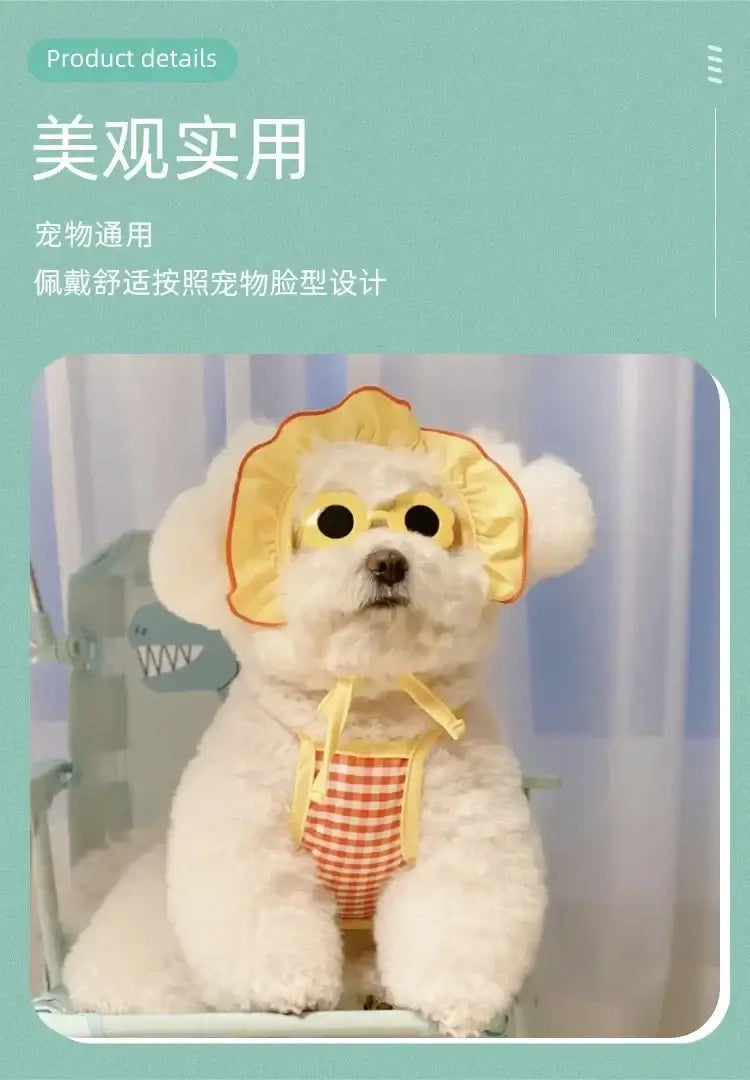heart shaped dog glasses for summer party pet costume eyewear, cute dog accessories for photos and decorations