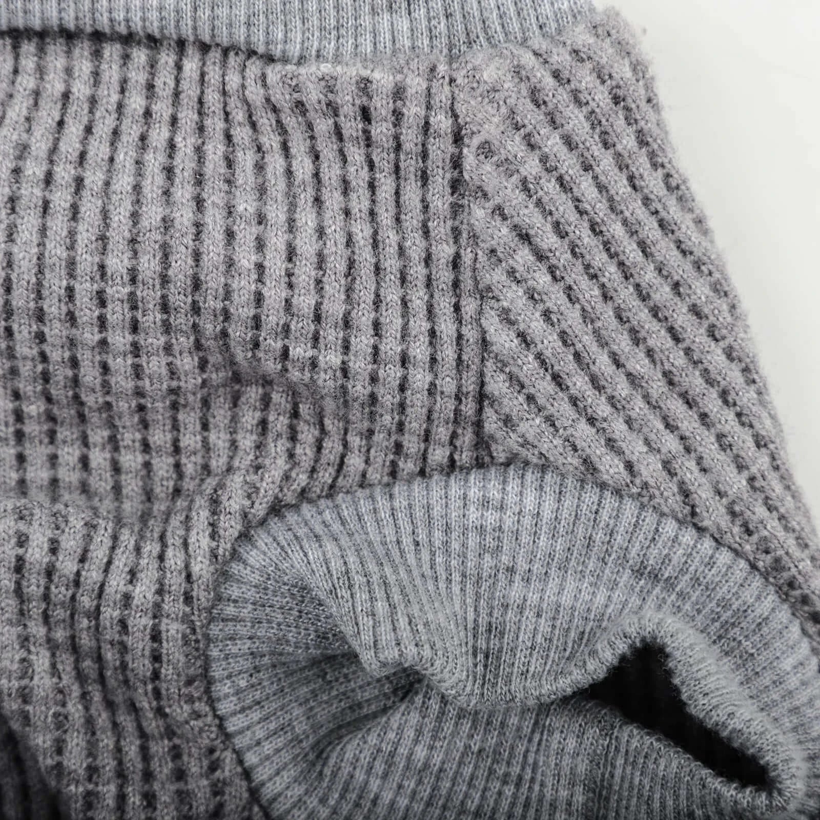 lightweight dog sweater for small dogs gray ribbed nylon knit sweater for puppies, Chihuahuas, and Yorkies