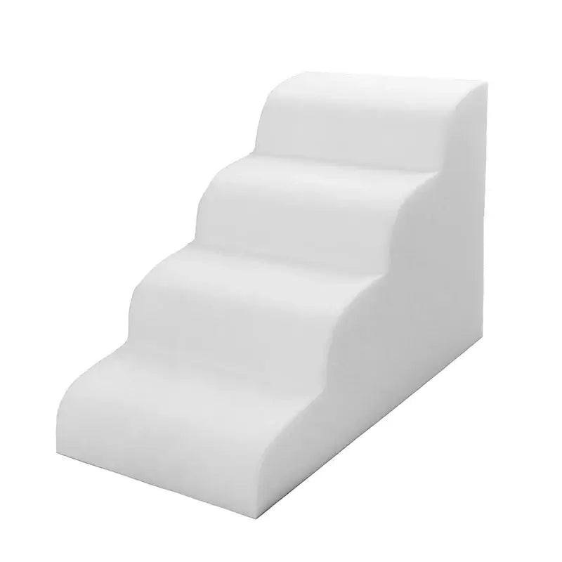 memory foam dog stairs for small pets designed for easy climbing onto furniture.