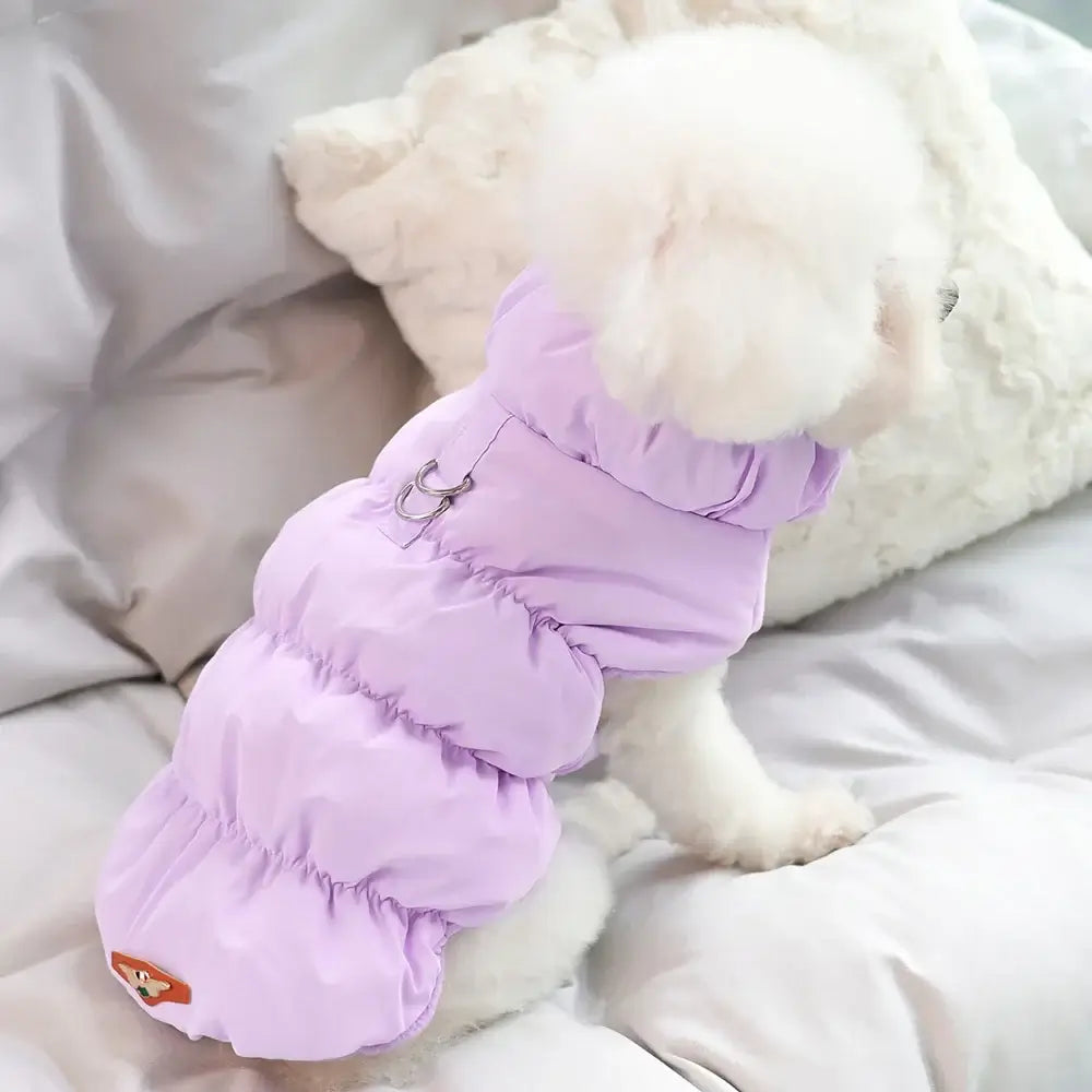 Soft Warm Dog Clothes Winter Padded Puppy Cat Coat Jacket For Small Medium Dogs Chihuahua French Bulldog Poodle Vest Pet Outfit