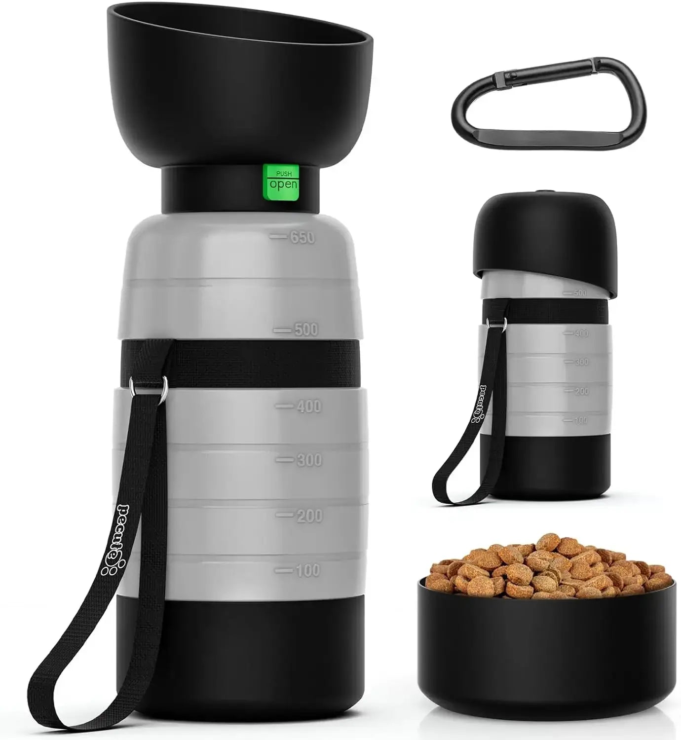 Upgraded Dog Water Bottles, Portable, Accompanying Pet Water Cup for Going Out, Outdoor Water Cup, Food Travel Bowls, 650ml.