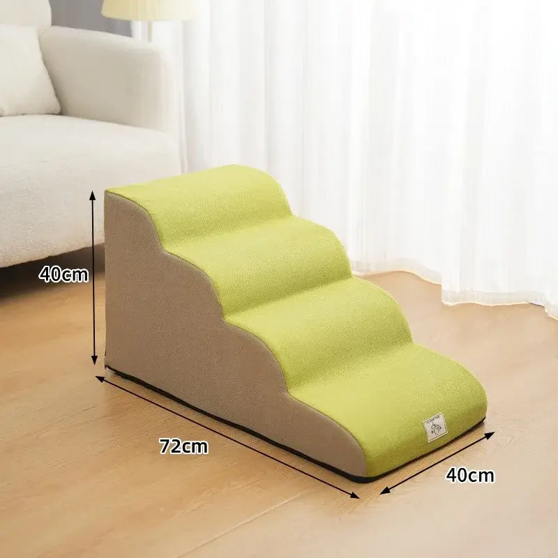 Washable dog stairs designed for small elderly dogs, featuring non slip dog stairs for small dogs, ideal for bedside or sofa use.