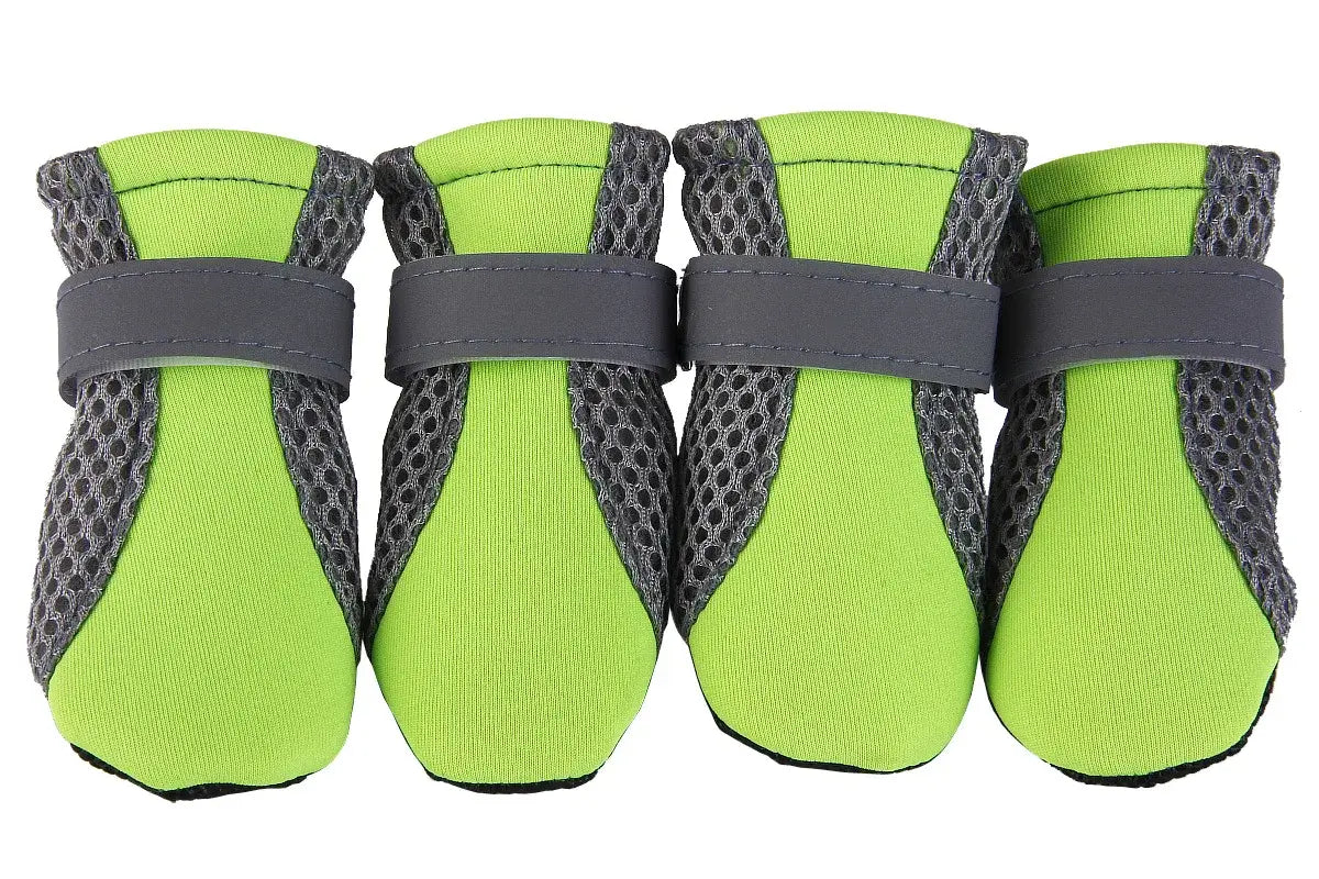 Waterproof dog boots for small dogs, breathable anti-slip pet shoes with soft rubber soles for outdoor and rain protection
