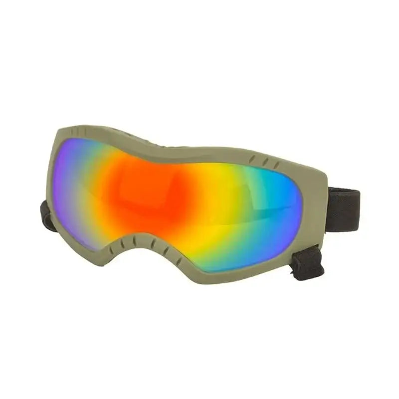 dog sunglasses windproof pet eye protection for outdoor sports, green red plastic goggles from China Mainland
