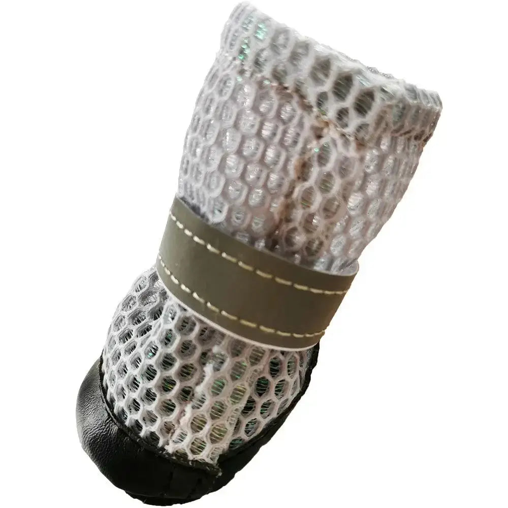 winter dog boots for small dogs, featuring a breathable mesh design and waterproof sole for optimal comfort and protection.