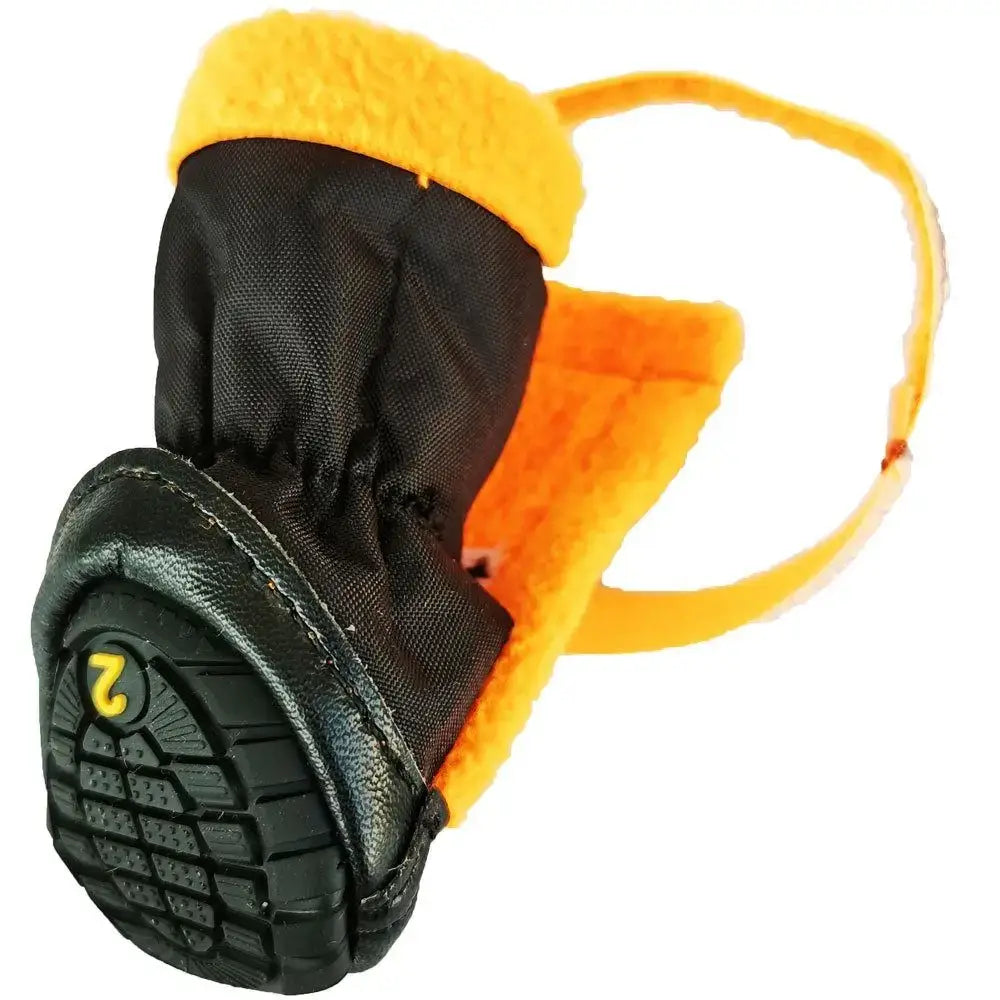 winter dog boots for small dogs with reflective and waterproof design, suitable for outdoor use.