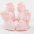 4Pcs waterproof dog boots in pink color for small and medium dogs, featuring anti-slip design for outdoor use.