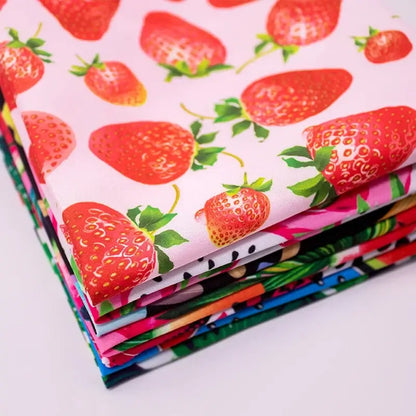 bulk dog bandanas 50pcs strawberry-print summer pet scarves for small dogs and cats