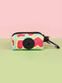 cute dog poop bag holder dispenser, XIGUA size L, watermelon print, clip-on for dog leashes, Valentine&