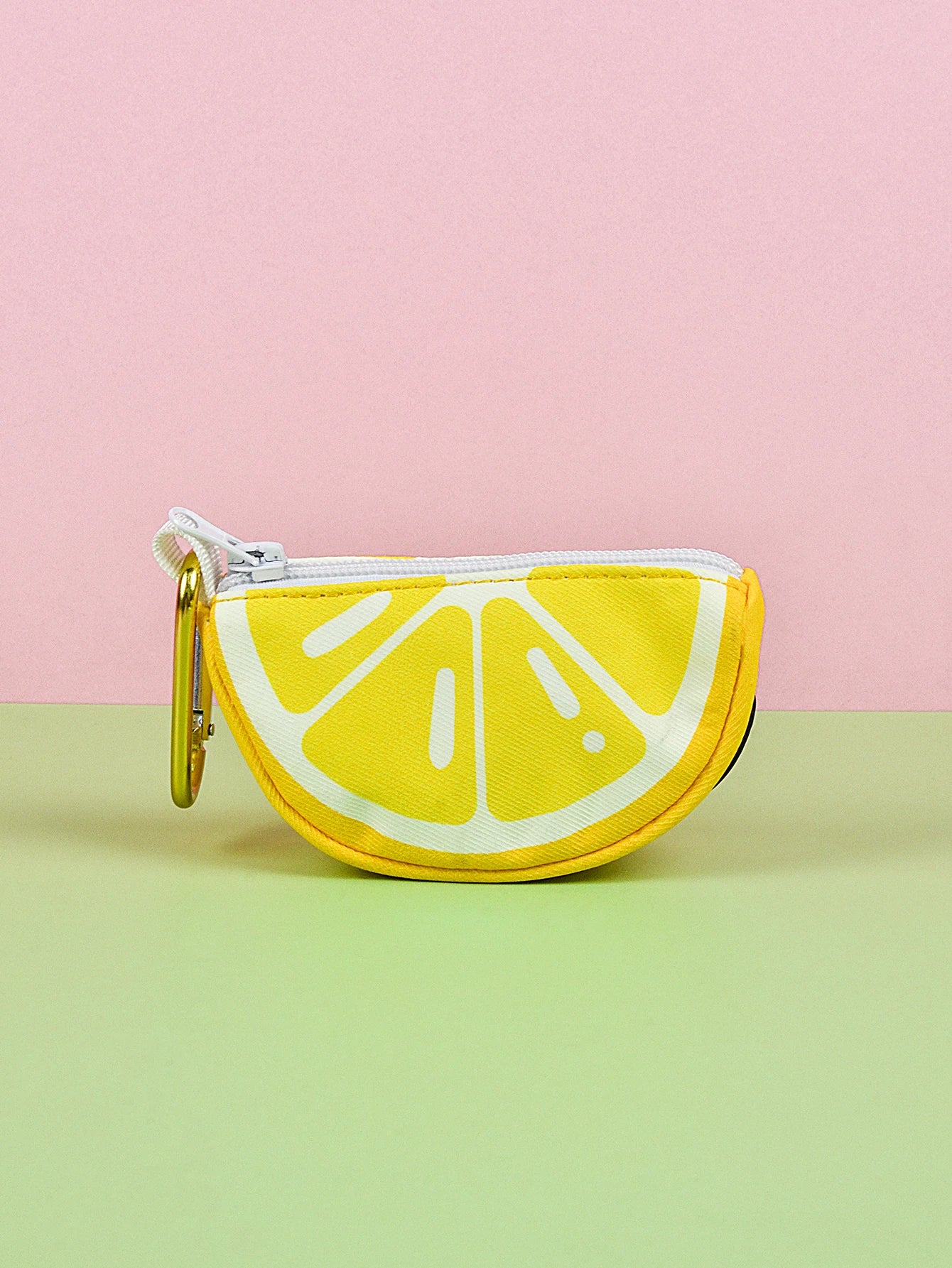 Lemon dog poop bag holder dispenser with abstract designer print, cute pet poop bag holder, size L, for dog leashes