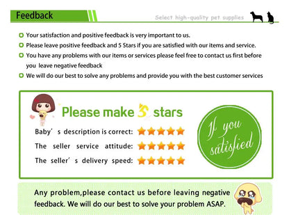 Feedback request graphic with star ratings for customer satisfaction and service feedback.