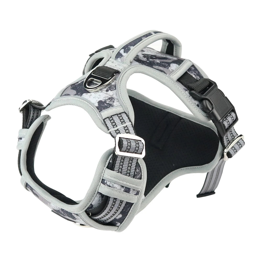 Reflective Pet Dog Harness 1000D Oxford Cloth Service Dog Vest with Vertical Handle Adjustable Dog Collars For Big Medium Dogs