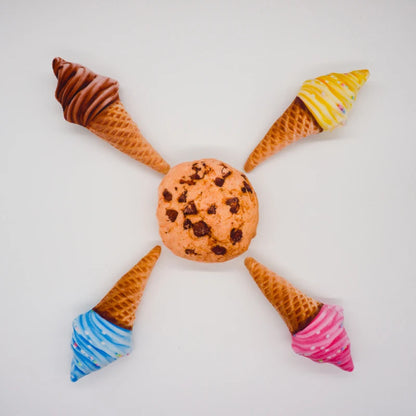 squeaky dog toys for small medium dogs ice cream and cookie plush dog chew toy set for puppies