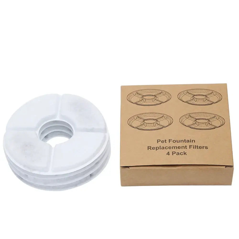 automatic cat water fountain 4-pack replacement filters for 1.6L pet water dispenser, China Mainland