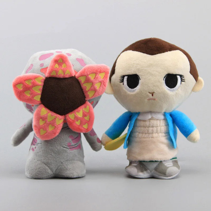 cartoon game character plush toys featuring cute Eleven and Demogorgon stuffed dolls for kids Halloween gifts