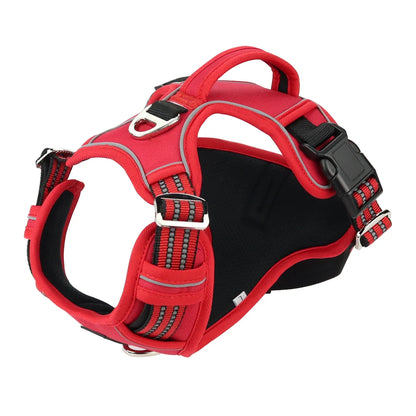 Reflective Pet Dog Harness 1000D Oxford Cloth Service Dog Vest with Vertical Handle Adjustable Dog Collars For Big Medium Dogs
