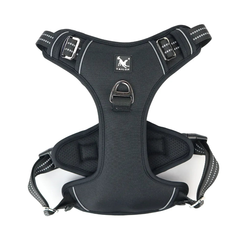 Reflective Pet Dog Harness 1000D Oxford Cloth Service Dog Vest with Vertical Handle Adjustable Dog Collars For Big Medium Dogs