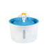Blue 1.6L automatic cat water fountain for cats and dogs, plastic pet water dispenser with 3 flow settings, EU plug