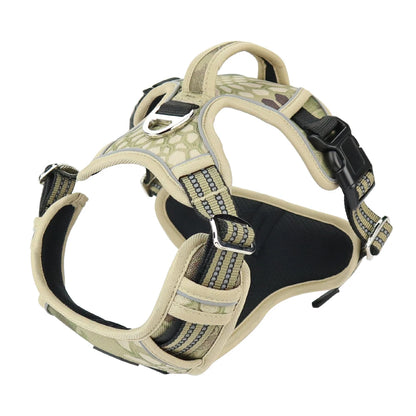 Reflective Pet Dog Harness 1000D Oxford Cloth Service Dog Vest with Vertical Handle Adjustable Dog Collars For Big Medium Dogs