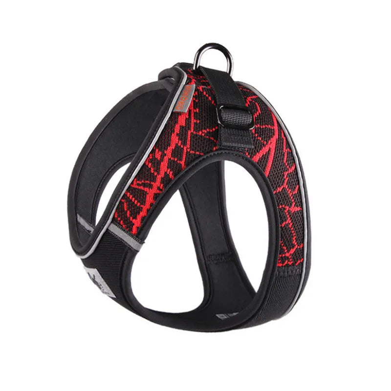 Dog Harness Reflective No Pull Choke Free Pet Harness for Small Medium Dogs Breathable Padded Harness Vest for Bulldog Chihuahua