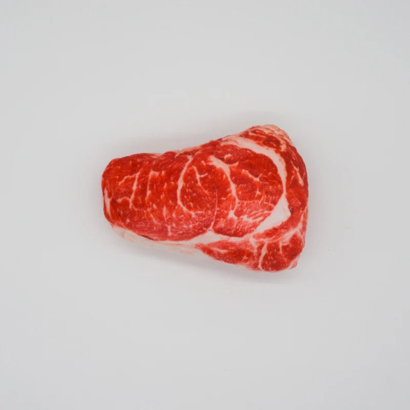 squeaky dog toys for small medium dogs plush meat-shaped squeaker toy for puppies and bite-resistant play