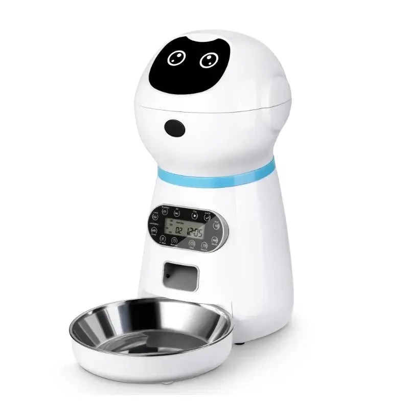 automatic pet feeder with app 3.5L stainless steel bowl voice timing smart dog and cat food dispenser