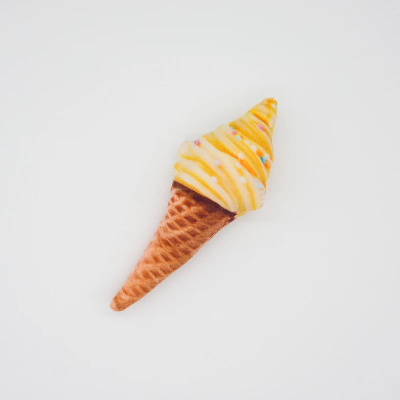 squeaky dog toys for small medium dogs ice cream cone plush toy for small and medium dogs