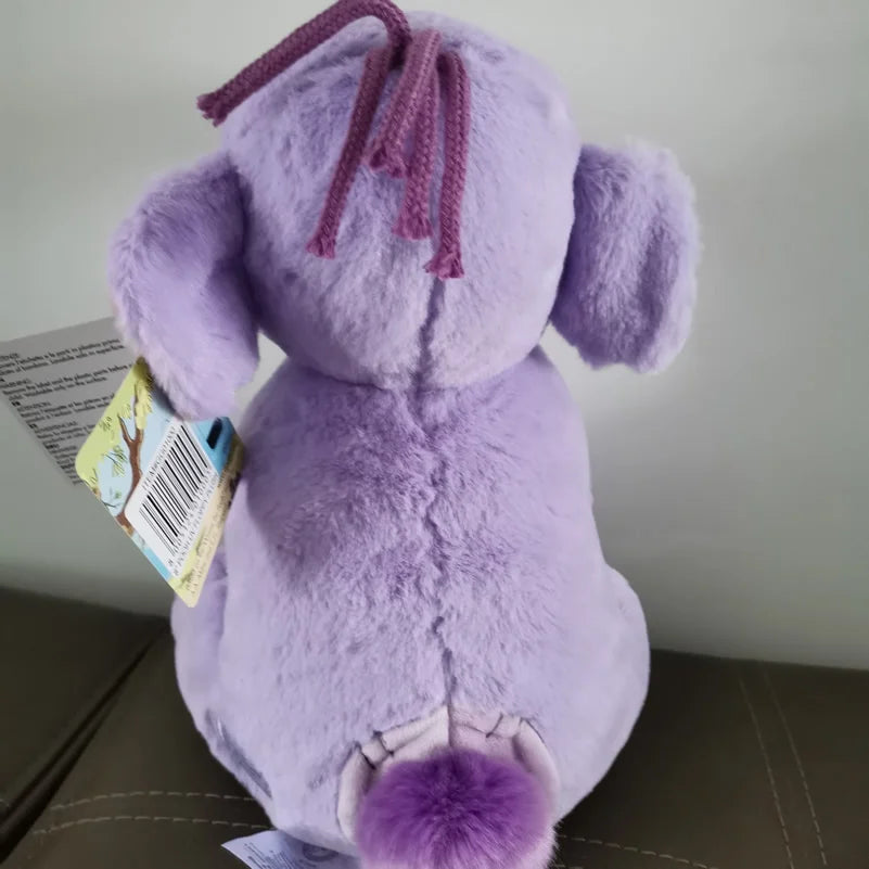 26cm Lumpy Heffalump plush toy purple stuffed elephant from Pooh Friends, soft PP cotton gift for kids